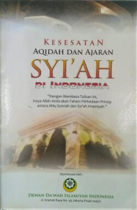 Image of Kesesatan Aqidah dan ajaran Syi'ah di Indonesia